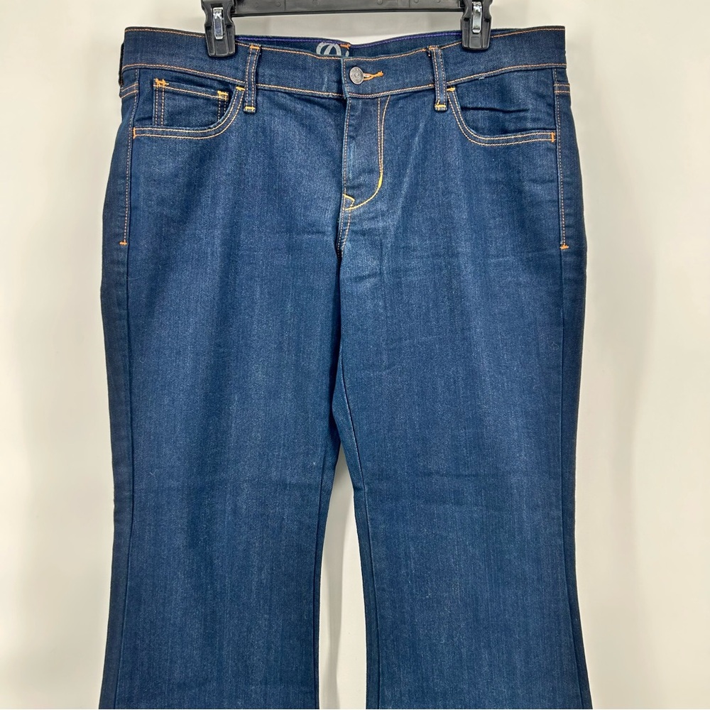 Old Navy The Diva Bootcut Jeans Women's 14R Dark Wash Mid Rise Stretch‎ Denim - Picture 2 of 13